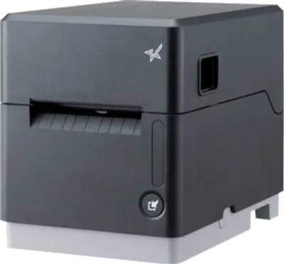 Produktbild von mC-Label3 - Etiketten-Bondrucker, thermodirekt, linerless, 203dpi, Abschneider, USB + USB-C + Ethernet + Bluetooth, dunkelgrau