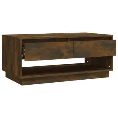 Produktbild von "Winterschlussverkauf "Couchtisch - CLORIS - Wohnzimmertisch - Robust und langlebig - Räuchereiche 102,5x55x44 cm Holzwerkstoff - DEMöbel4892035