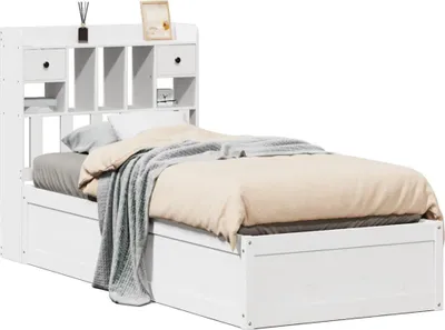 Obrázek produktu pro vidaXL Postel z masivu bez matrace bílá 90x200 cm borovice