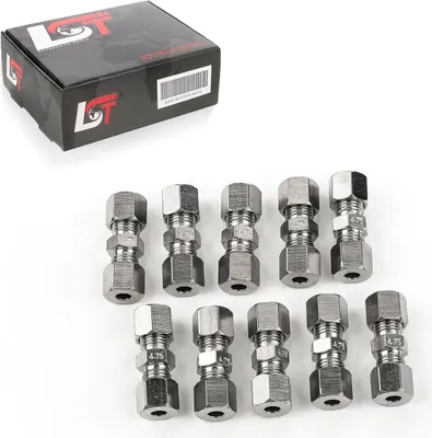 Produktbild von 10x Bremsleitungsverbinder 4,75mm ohne zu bördeln für VW SEAT SKODA