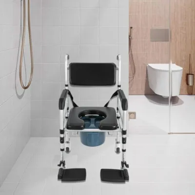 Immagine prodotto di Sedia per la doccia - Sedile per la doccia - Sedia da bagno - Sgabello per la doccia - Sgabello da bagno - Altezza regolabile - Stabile fino a 160 kg