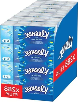 Productafbeelding van Papieren zakdoeken - Zijdepapier - Dagelijkse hygiëne - Verrijkt met zijde-extract - 100 stuks - Wit