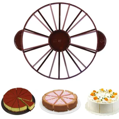 Image de Diviseur à gâteau, pour 10/12 parts, en plastique, pour découper les gâteaux