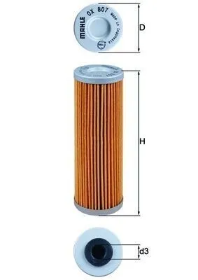 Produktbild von Ölfilter MAHLE OX 807 Filtereinsatz für KTM MOTORCYCLES HARD ENDURO DUKE SUPERMOTO ADVENTURE SUPERBIKE