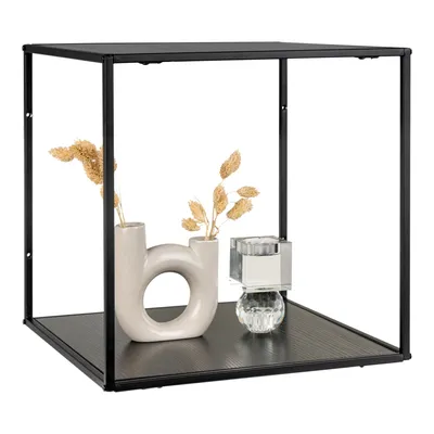 Obrázok produktu pre Wandregal >Vita< in Schwarz, Melamin - 36x36x36cm (BxHxT)