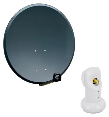 Produktbild von PremiumX SAT Anlage 80cm Satellitenschüssel Aluminium Single LNB