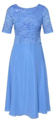Produktbild von Vera Mont Damen Cocktailkleid mit Spitze 38, Paris Blue