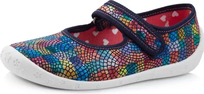 Produktbild von Ladeheid Kinder Mädchen Hausschuhe LARW007 (Mehrfarbig Weiß Mosaik, 29)
