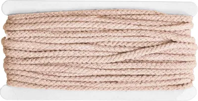 Produktbild von 10m Kordel 5-7mm geflochten 85% Baumwolle Bekleidungskordel Flechtkordel Farbwahl, Farbe:altrosa