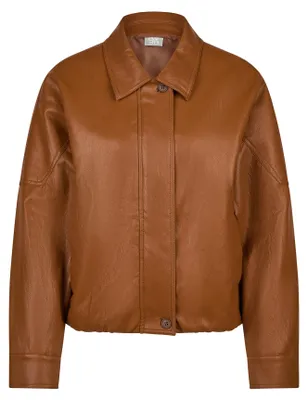 Produktbild von Rabe Kurzjacke Braun Größe 50 mit Hemdkragen und überschnittener Schulter