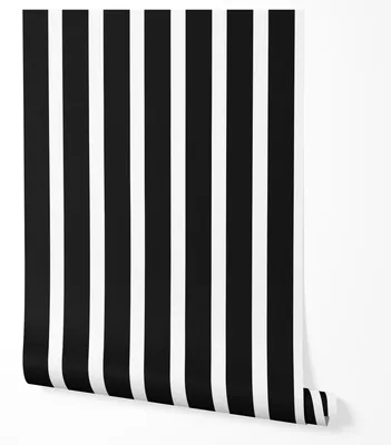 Produktbild von Selbstklebende Tapete Möbelfolie Streifen Schwarz Weiß Modernes Design Tapete Wohnzimmer Schlafzimmer Küche Flur Elegante Wanddeko 2,5m x 0,5m