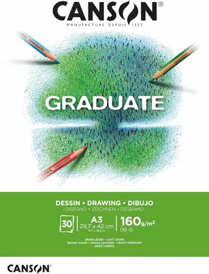 Produktbild von Canson Graduate, Kunstpapier, 160 g/m², 30 Blätter