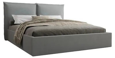 Produktbild von Bett mit Bettkasten 160x200cm Grau