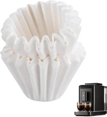 Produktbild von Papierfilter für Kaffeevollautomaten - 100 Stück - 10 Tassen, für Kaffeevollautomaten mit Papierfilter.