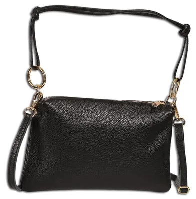 Immagine prodotto di Borsa a tracolla in pelle nera per donna, modello OTT861US1, marca Toscanto
