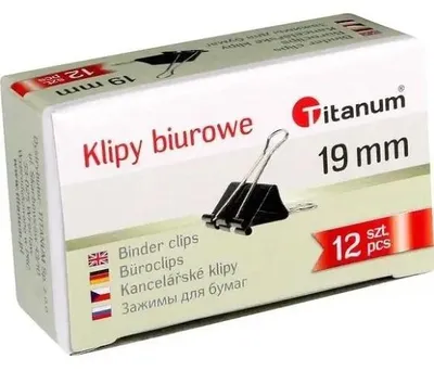 Produktbild von Büroklammern 19 mm, 12 Stück – Titanum