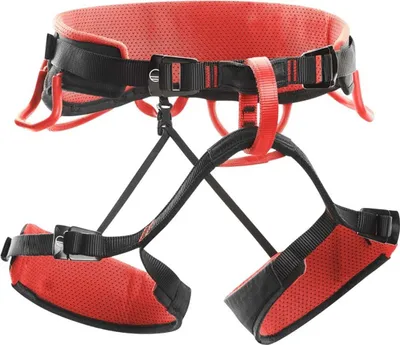 Hüftgurt "Syncro" von Wild Country in Rot und Schwarz; geeignet für Klettern.