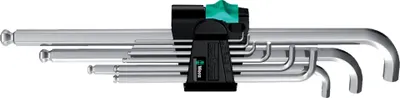 Immagine prodotto di Wera 950/9 Set di chiavi a L Hex-Plus 4, metriche, cromate
