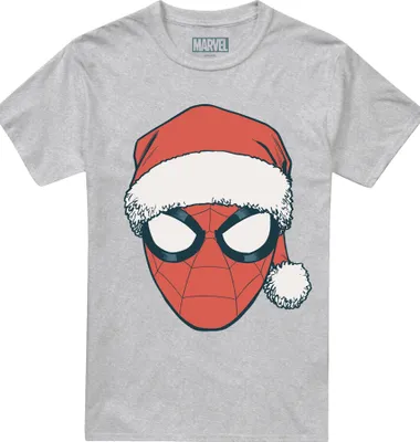 Produktbild von Spider-Man - T-Shirt für Herren/Damen Uni, meliert, weihnachtliches Design TV26492 (M) (Athletisch)