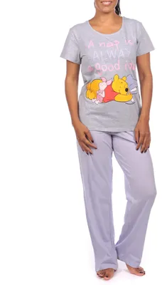 Immagine prodotto di Pigiama da donna Disney, Winnie the Pooh, colore grigio, taglia Large