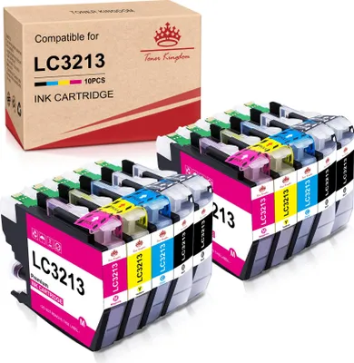 Produktbild von Kompatibel Druckerpatronen für Brother LC3213 LC-3213 LC3211 für DCP-J572DW DCP-J772DW DCP-J774DW MFC-J890DW MFC-J895DW (10er-pack)