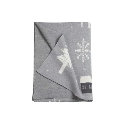 Produktbild von TOM TAILOR Winter Wohndecke SCANDINAVIAN Grau 130 x 170 cm