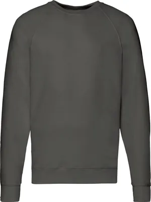 Image de Fruit of the Loom - Sweat-shirt pour hommes/femmes, manches raglan, LT1851 (XL) (gris clair)