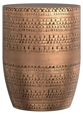 Immagine prodotto di SIMPLIHOME Johnsen, tavolo in metallo, finitura effetto ottone anticato, 15 pollici