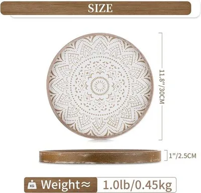 Image de Plateau en bois rustique pour la cuisine et le salon, marron