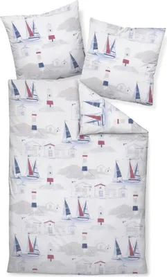 Produktbild von Janine Design Mako-Satin Bettwäsche-Garnitur J.D. 87065 Farbe malachitgrün Größe 200x220 2x80x80 cm