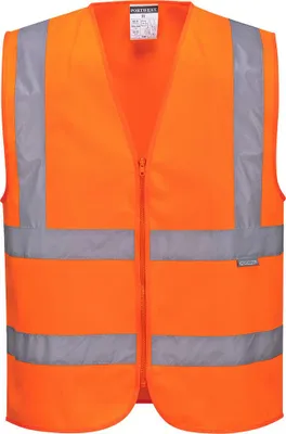 Immagine prodotto di Gilet ad alta visibilità con cerniera – Taglia XS – Arancione – Portwest