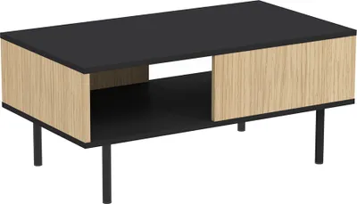 Produktbild von Interia Couchtisch 89 cm Mona Schwarz - Eiche Hell