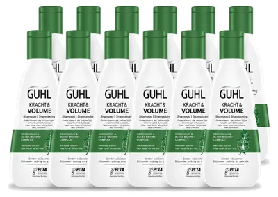 Obrázek produktu pro 12 kusů šamponu Guhl Kracht & Volume, objem 250 ml, výhodná balení