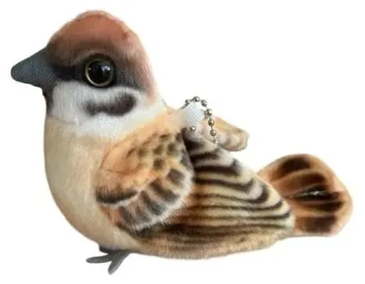 Produktbild von Spatz mit Anhänger, 14 cm, Artikelnummer 32416