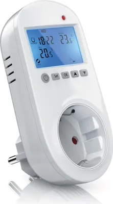 Produktbild von BEARWARE Steckdosen Thermostat für Heiz & Klimageräte Individuell programmierbar / LCD-Display