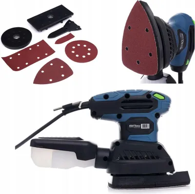 Zdjęcie produktu dla Szlifierka Oscylacyjna MIimośrodowa Delta 140MM 1200 W 230V Kraft&Dele