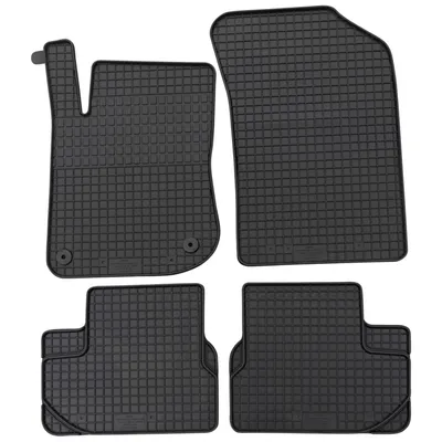 Produktbild von für Peugeot 208 ab 04/2012-10/2019 Passform PETEX Gummimatten 4-teilig schwarz Allwettermatten Gummifußmatten