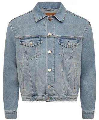 Productafbeelding van Replay - Jeansjas voor dames, stippenprint, kraag GT40701 (maat M) (blauw)