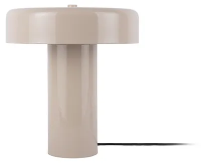 Zdjęcie produktu dla Leitmotiv – Lampa stołowa Riqueza Palo – Ciepły szary – Lampa stołowa Ø24 cm – Lampa na stolik nocny, do salonu, do sypialni