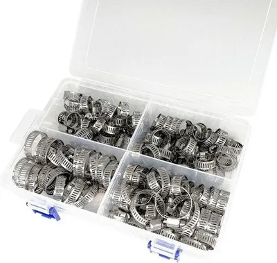 Immagine prodotto di Set di viti per tubi in acciaio inossidabile 304, regolabili da 6 a 38 mm, per impianti idraulici, di riscaldamento e automobilistici