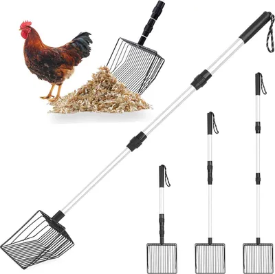 Produktbild von 3-in-1 verstellbare Kippenschaufel zur Reinigung von Hühnerställen - Hühnerstall Zubehör