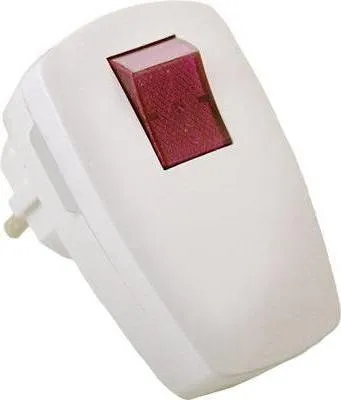 Obrázek produktu pro as - Schwabe 45034 Schutzkontaktstecker mit Schalter 230 V Weiß IP20 (45034)