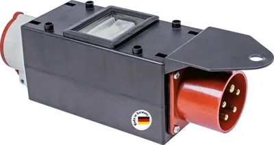 Produktbild von as-Schwabe MIXO FI-Adapter CEE-Stecker 400V 16A auf CEE-Steckdose 400V 16A IP44