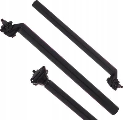 Produktbild von 27,2 mm Sattelstütze schwarz mit Lenker