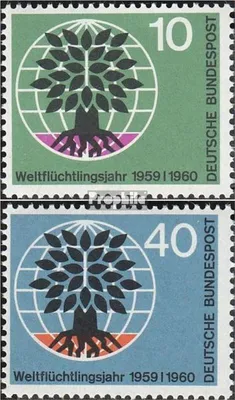 Produktbild von Briefmarken BRD (BR.Deutschland) 1960 Mi 326-327 (kompl.Ausgabe) postfrisch Weltflüchlingsjahr 1959/60