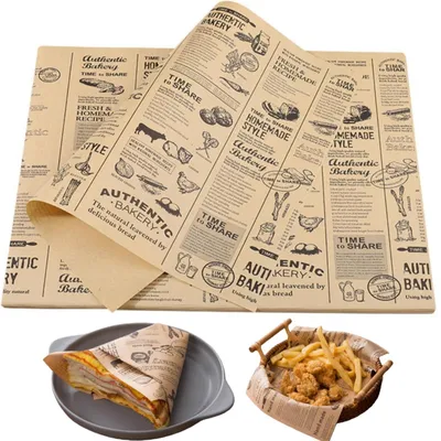 200 Blatt Backpapier 38x28 cm, fettdichtes Einwickelpapier
