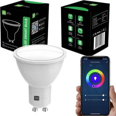 Produktbild von LED WiFi Leuchtmittel RGB CCT Lampe dimmbar Smart Birne GU10 Alexa Google 5,5W