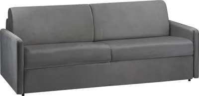 Produktbild von CALIFE 4-sitziges Expresso-Schlafsofa in Velours - Anthrazit - Liegefläche 160 cm - Matratze 18 cm