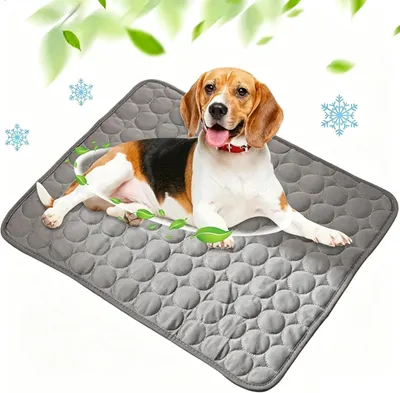 Produktbild von Hundekühlmatte 70 x 55 cm, grau, selbstkühlend, verschleißfest, für Hunde