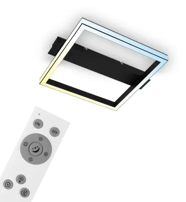 Produktbild von LED Deckenleuchte, schwarz, LED/26W